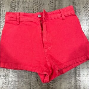Universal Thread Hot Coral High-Waist sailor shorts